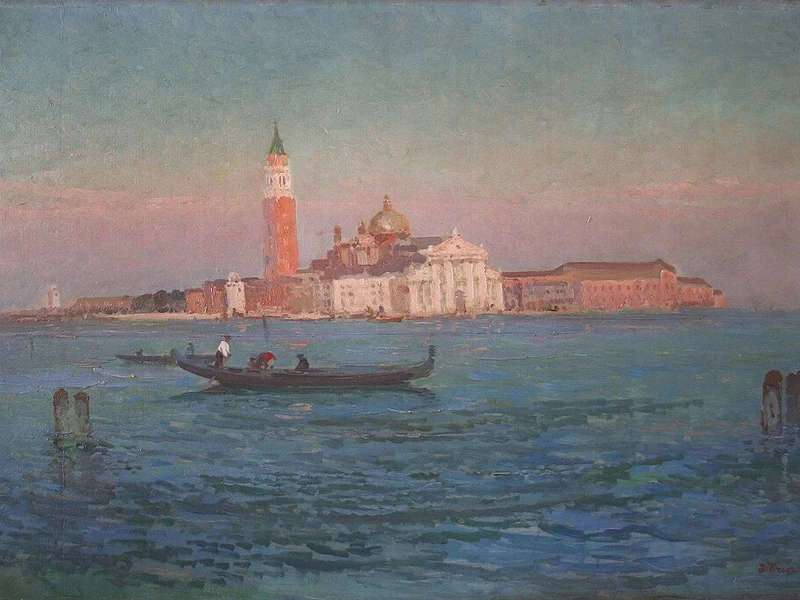 1869-Ivan Ivanovych Trush - Venezia, l'isola di San Giorgio